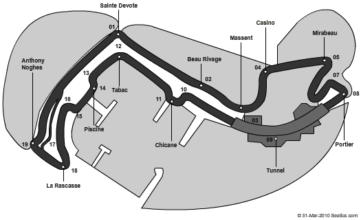 Circuit De Monaco Racing Seating Chart